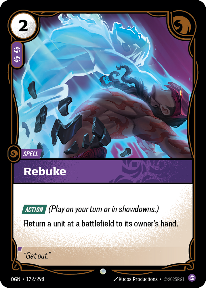 Rebuke (Origins - 172-298)