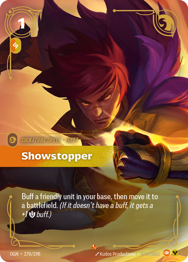 Showstopper, Sett (Origins - 270-298)