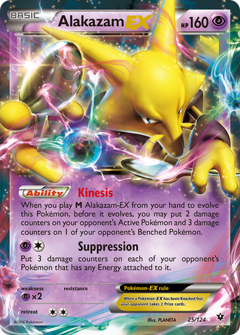 Alakazam EX (25/124) [XY: Fates Collide]