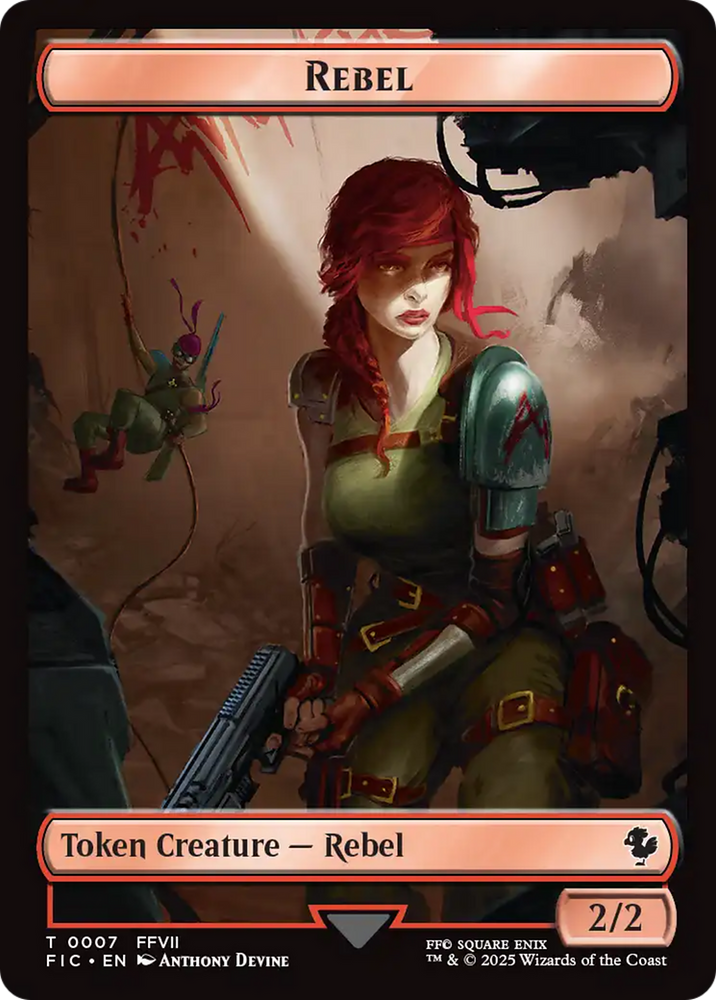 Soldier // Rebel Double-Sided Token [FINAL FANTASY Commander Tokens]