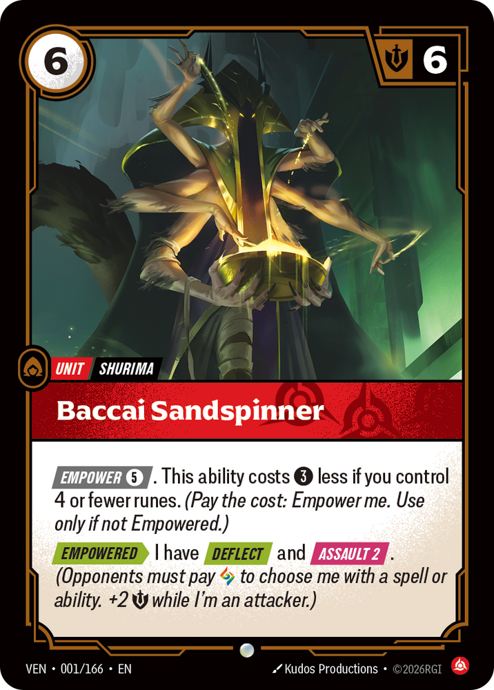 Baccai Sandspinner (Vendetta - 001-166)