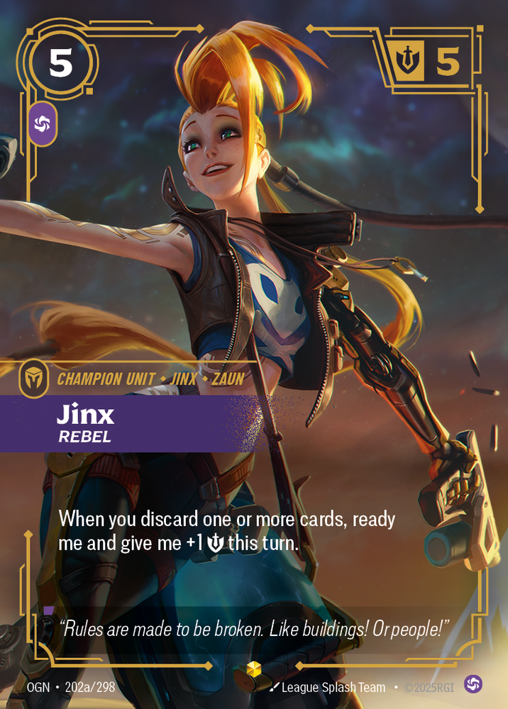 Jinx, Rebel (Origins - 202a-298)