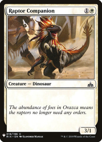 Raptor Companion [Mystery Booster]