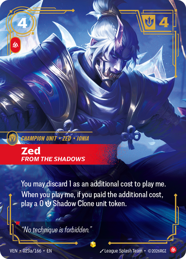 Zed, From the Shadows (Vendetta - 023a-166)