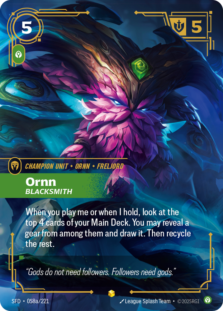 Ornn, Blacksmith (Spiritforged - 058a-221)