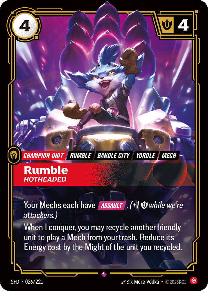 Rumble, Hotheaded (Spiritforged - 026-221)