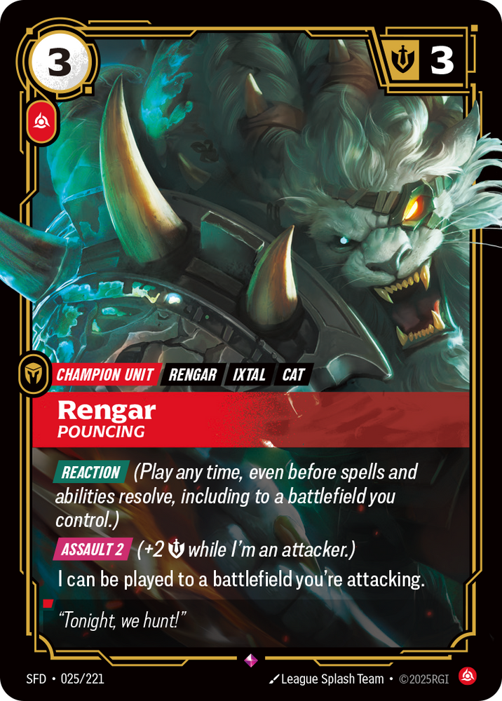 Rengar, Pouncing (Spiritforged - 025-221)