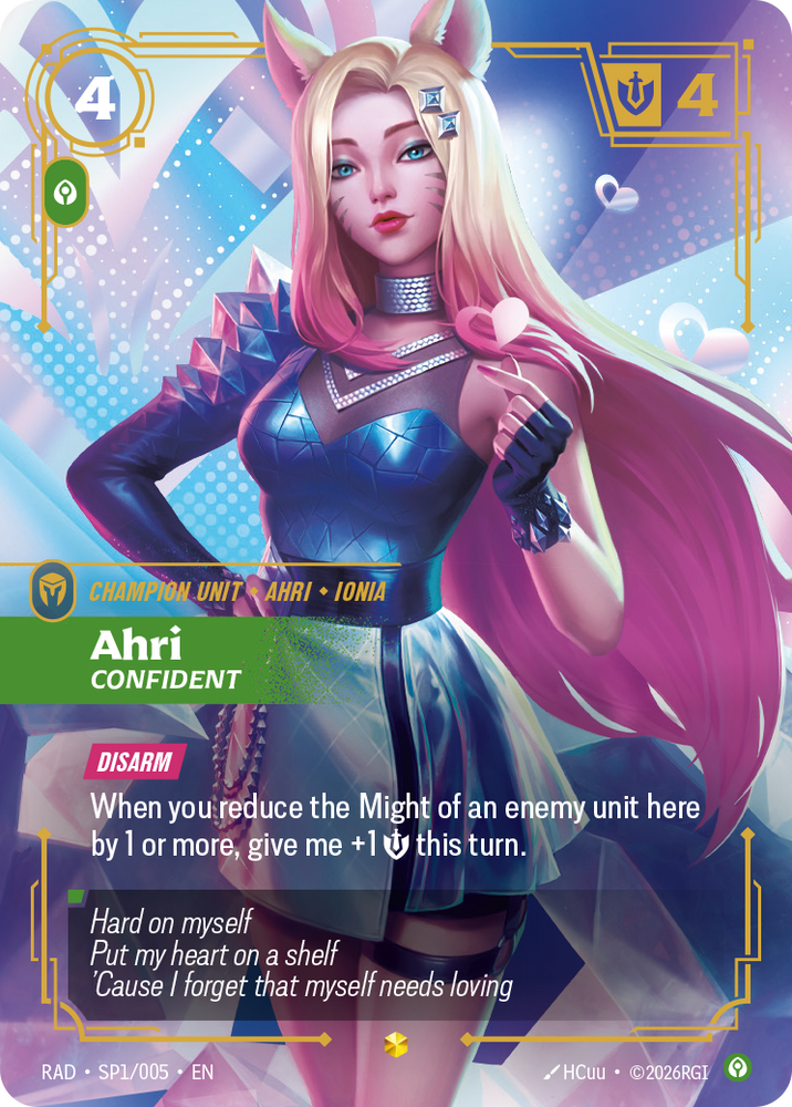 Ahri, Confident (Radiance - sp1-005)
