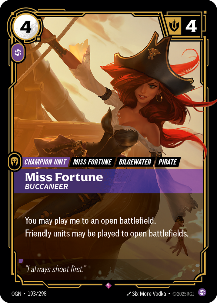 Miss Fortune, Buccaneer (Origins - 193-298)