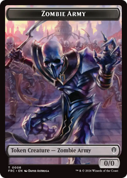 Rogue // Zombie Army Double-Sided Token [Reality Fracture Commander Tokens]
