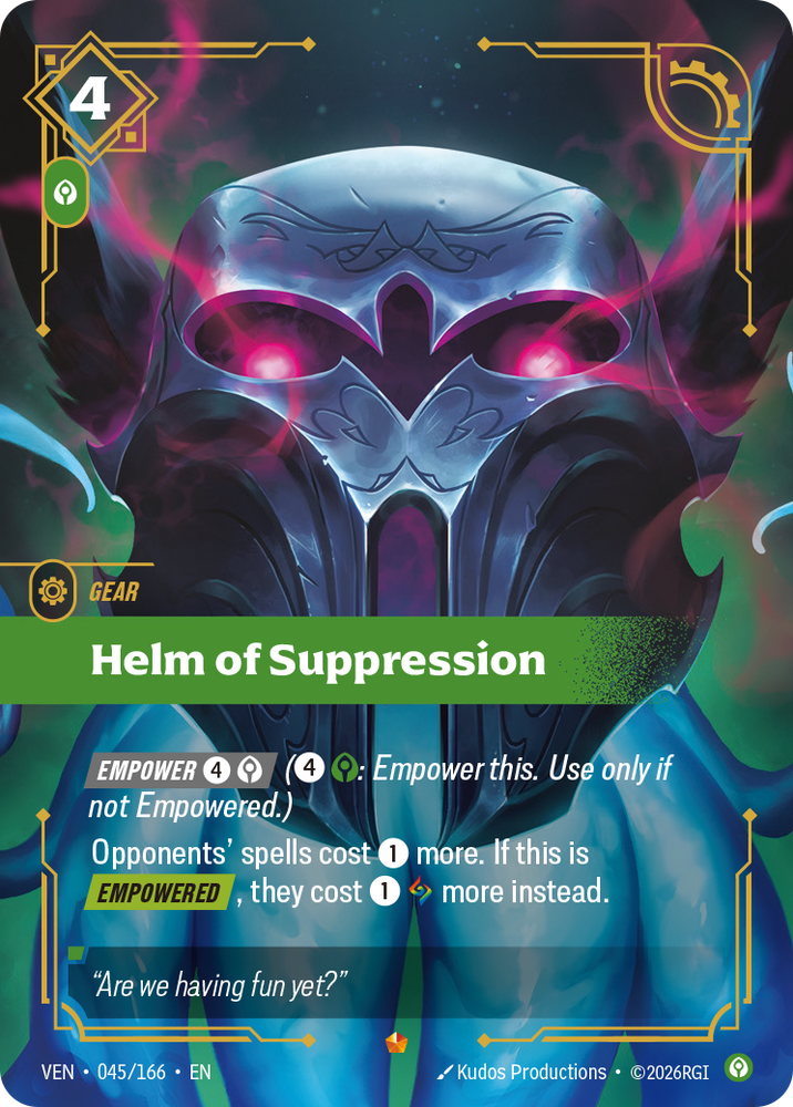 Helm of Suppression (Vendetta - 045-166)