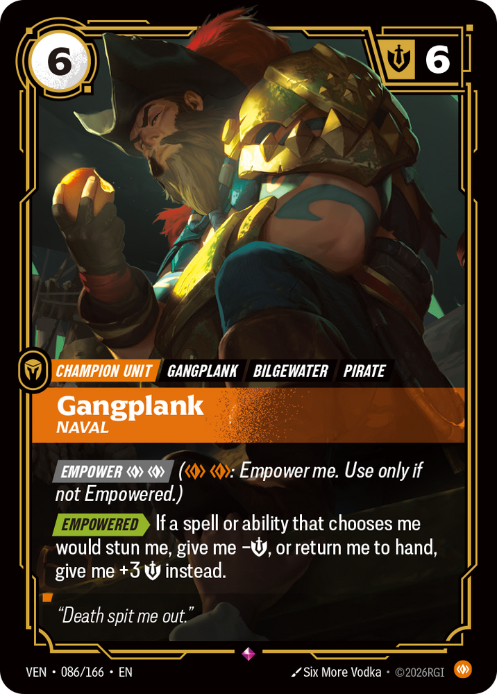 Gangplank, Naval (Vendetta - 086-166)
