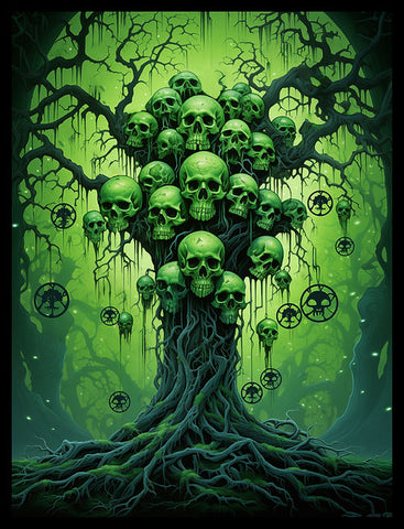 Green/Black Tree Of The Dead - Sleeves