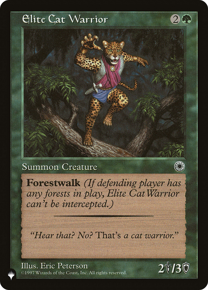 Elite Cat Warrior (Flavor Text) [The List]