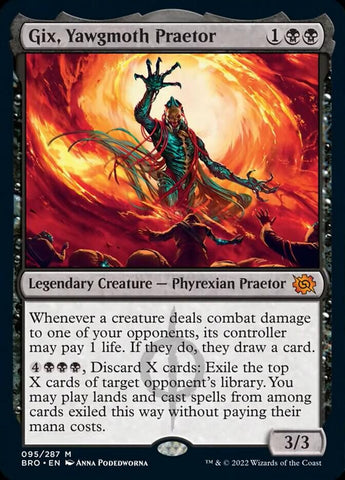 Gix, Yawgmoth Praetor (Promo Pack) [The Brothers' War Promos]