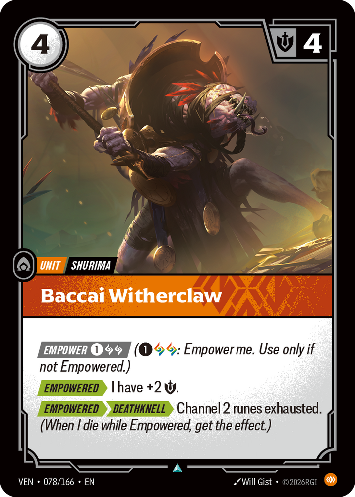 Baccai Witherclaw (Vendetta - 078-166)