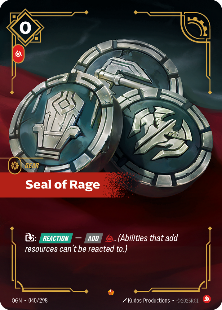 Seal of Rage (Origins - 040-298)