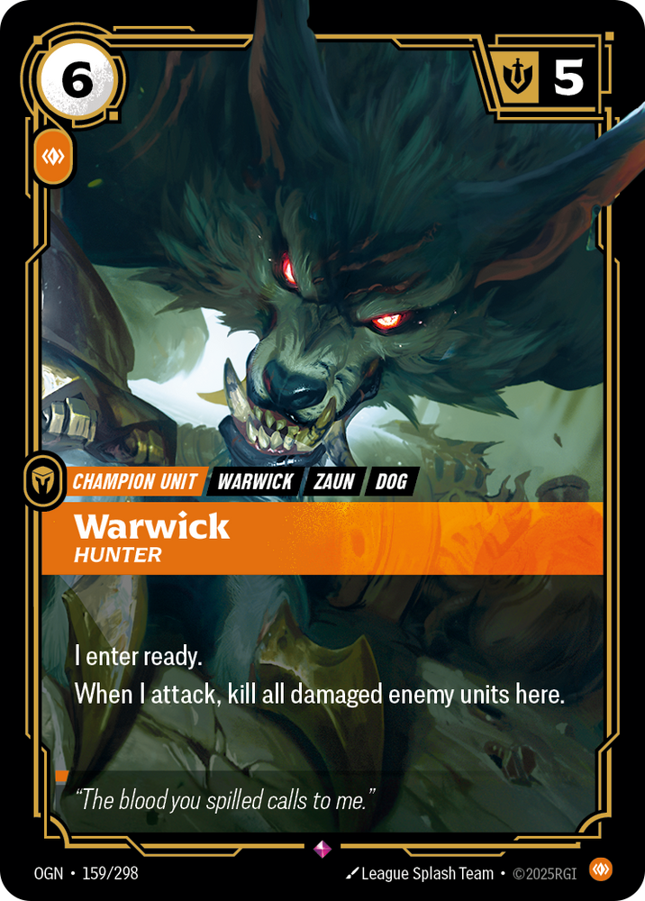 Warwick, Hunter (Origins - 159-298)