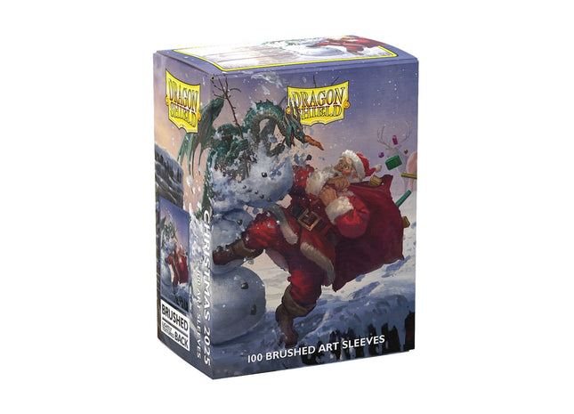 Dragon Shield - 100 Brushed Art Sleeves - Christmas 2025