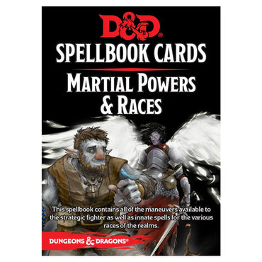 D&D - Spellbook Cards - Martial Powers & Races