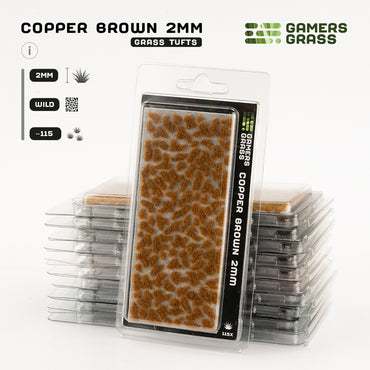 Gamers Grass Tufts: Copper Brown 2mm - Wild