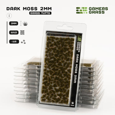 Gamers Grass Tufts: Dark Moss 2mm - Wild