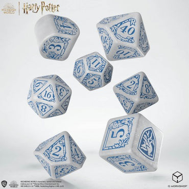 Q Workshop - Ravenclaw Modern Dice Set - White