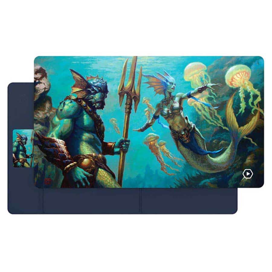 Heavy Play - ETB Playmat - Art Masters - Merfolk by Dan Scott