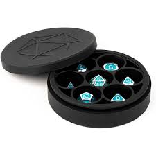 Silicone Round Dice Case - Black