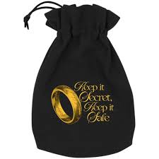 LOTR - Dice Bag - The One Ring - Keep it Secret