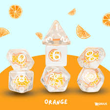 Sirius Dice - Die Set -  Fruit Slice - Orange