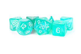 7ct Mini Polyhedral: Stardust Teal