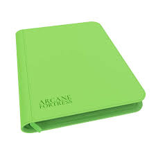 Arcane Fortress - 9 Pocket Sideloading Zipper Binder (Green)