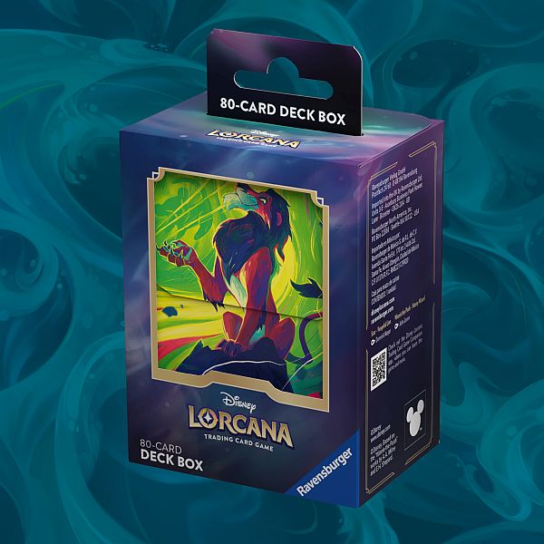 Lorcana - Azurite Sea - Deck Box - Scar, Vengeful Lion