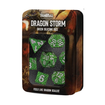 Dice - FanRoll - Dragon Storm (Green) - Silicone Die Set