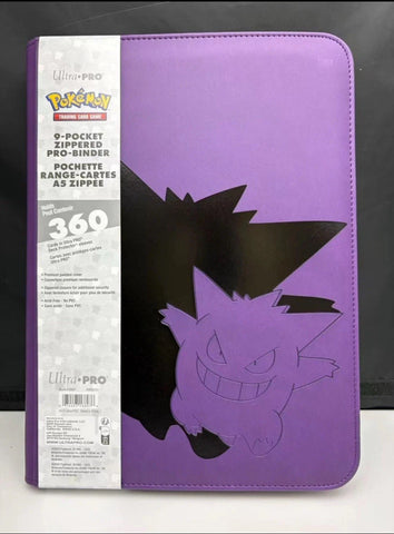 Pokemon - Binder - 9-Pocket Zippered -Gengar