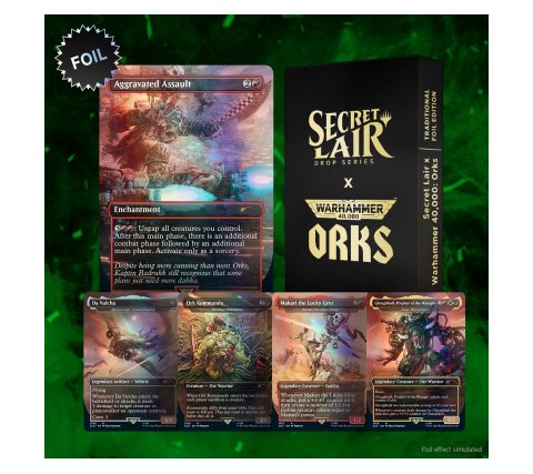 MTG - Secret Lair Drop Series - Warhammer 40K: Orks (Foil)