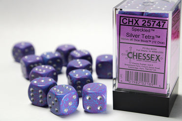 Chessex - Silver Tetra - 12 Die Set