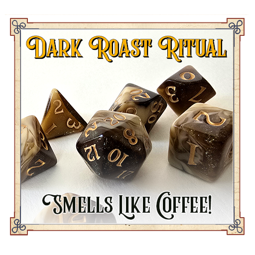 Studio Woe - 7-Dice Set - Scented: Dark Roast Ritual