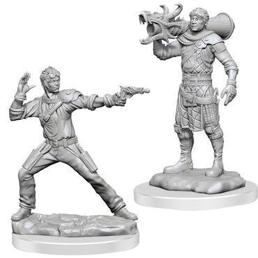 D&D - Minis - Nolzur's Marvelous Miniatures - Human Artificer & Human Apprentice