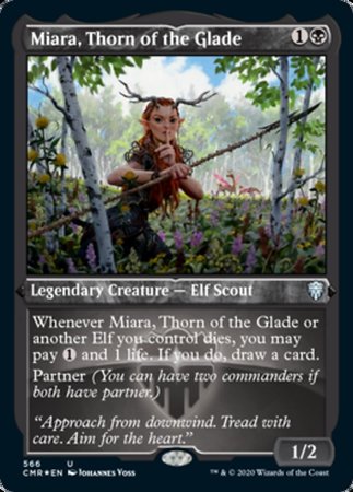 Miara, Thorn of the Glade (Foil Etched) [Commander Legends]