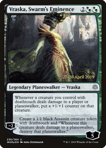 Vraska, Swarm's Eminence  [War of the Spark Prerelease Promos]