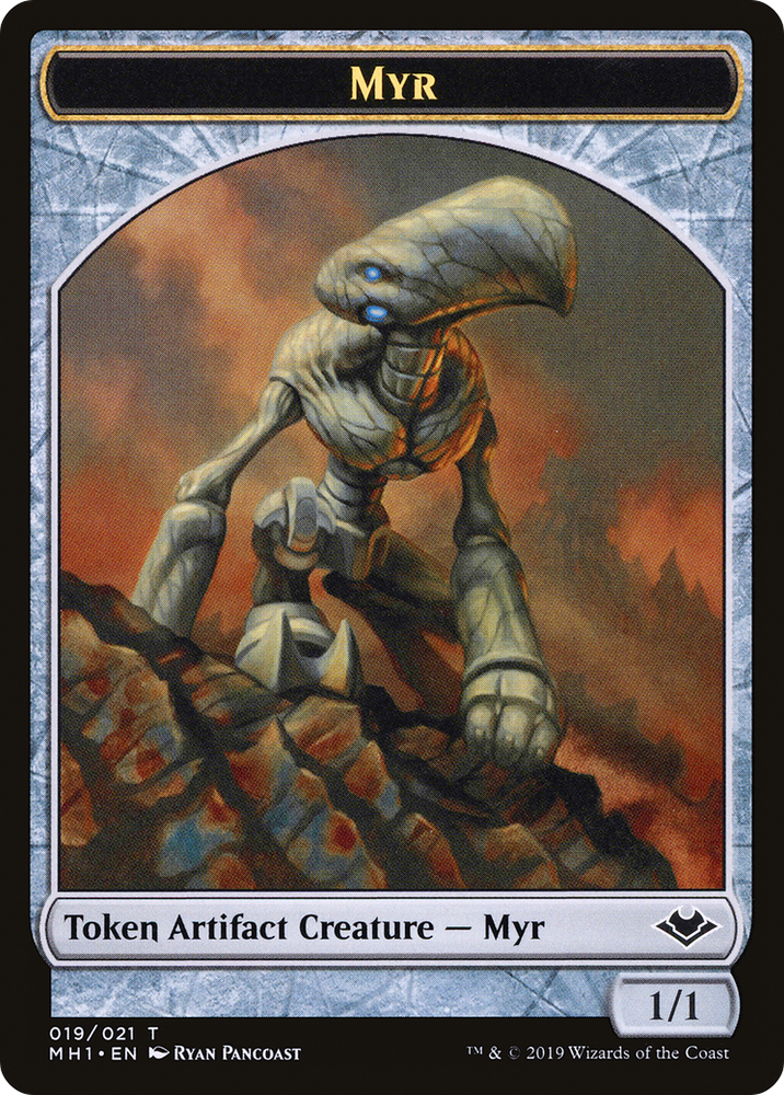 Myr // Thopter Double-Sided Token [Phyrexia: All Will Be One Commander Tokens]