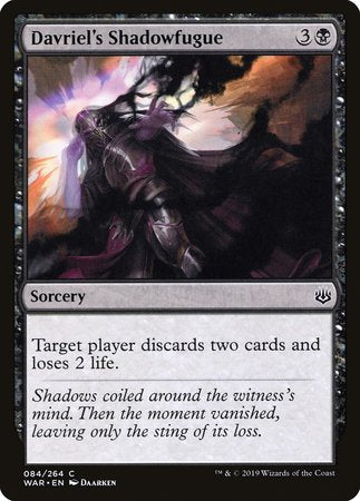 Davriel's Shadowfugue [War of the Spark]