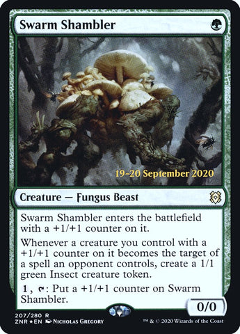 Swarm Shambler  [Zendikar Rising Prerelease Promos]