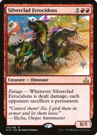 Silverclad Ferocidons [Rivals of Ixalan Promos]