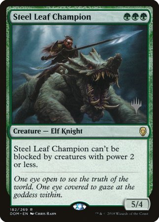 Steel Leaf Champion [Dominaria Promos]