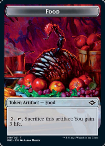 Food Token (#18) // Golem Token [Modern Horizons 2 Tokens]