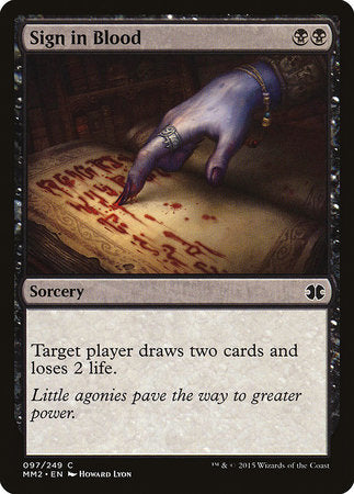 Sign in Blood [Modern Masters 2015]