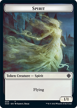 Bird // Spirit Double-Sided Token [Starter Commander Decks]